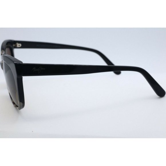 Maui Jim Ilima MJ 759-61 Cat Eye Black Tortoise Sunglasses Brown Polarized Lens - Picture 3 of 7